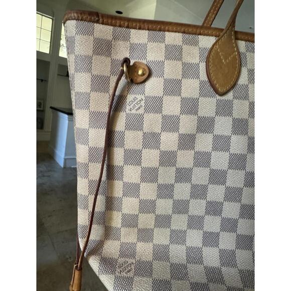 Authentic Louis Vuitton "Neverfull MM Damier Azur", Tote Bag - Picture 2 of 9